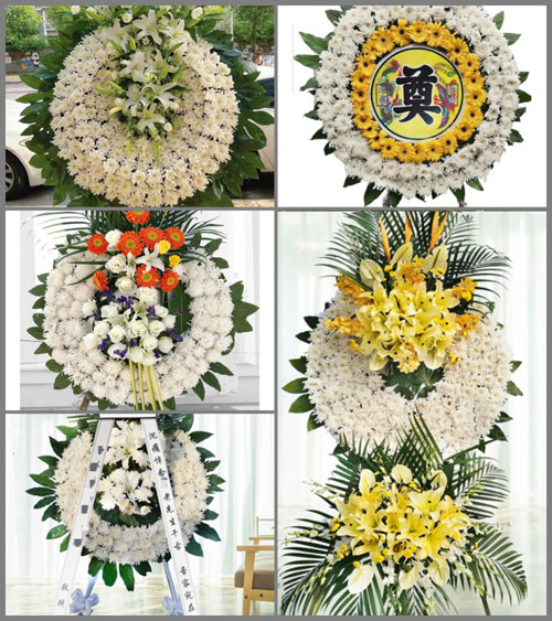 安徽阜阳市颍州区九龙镇李竹园村花圈速递